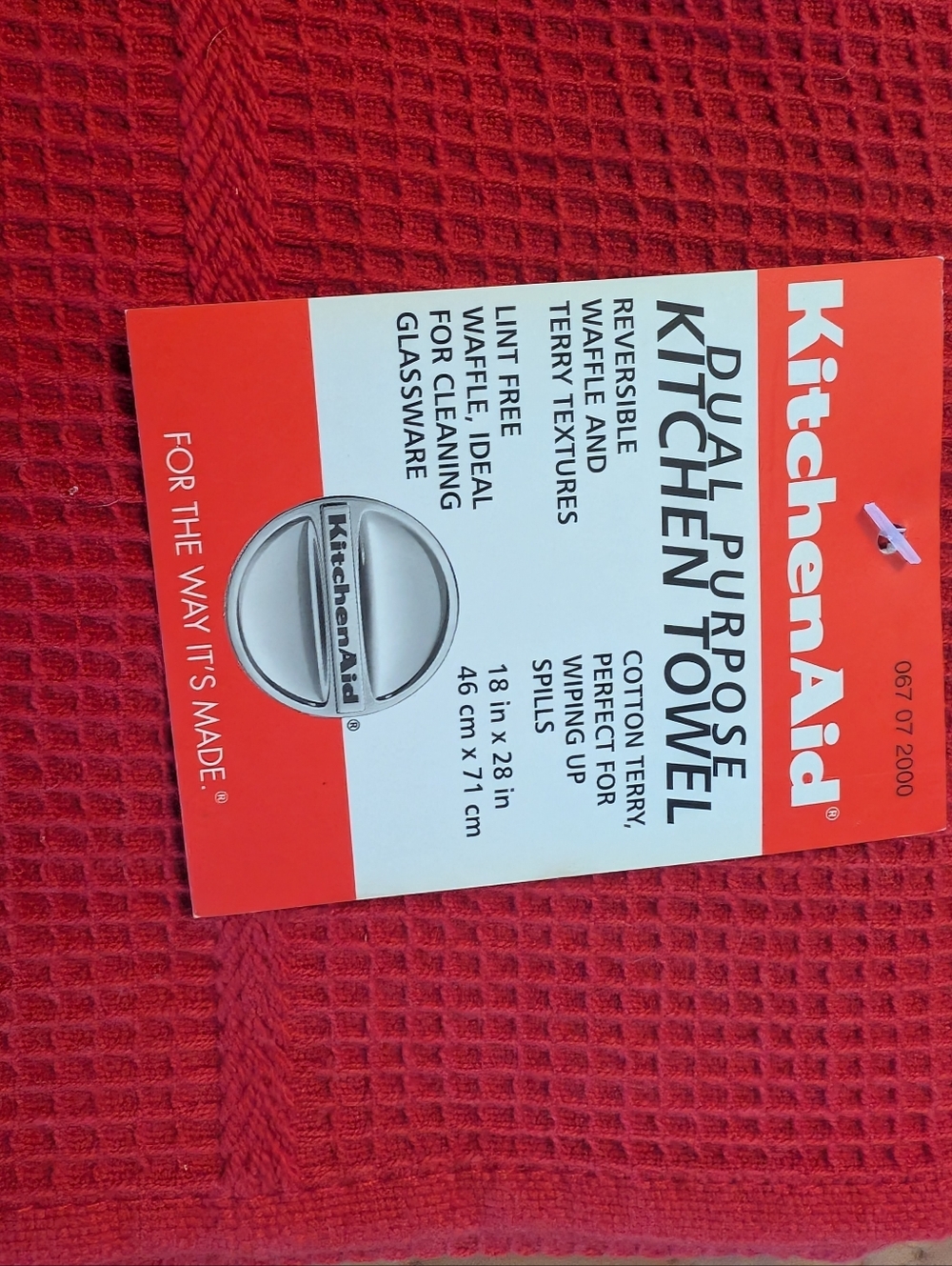 KitchenAid Red Kitchen Towels - Picture 3 of 4
